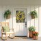 20–22 Inch Spring & Summer Tulip Wreath with Butterflies – Artificial Floral Front Door Wreath for Farmhouse, Porch, Wall, Window, Indoor & Outdoor Décor